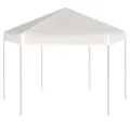 Chapiteau hexagonal et 6 parois latérales 3,6x3,1 m Blanc crème