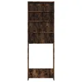 Meuble pour machine à laver Chêne fumé 64x24x190 cm