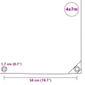 Bâche de protection 650 g/m² 4x7 m