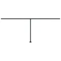 Jeu de poteaux d'auvent anthracite 600x245 cm fer