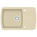 Évier de cuisine Granit Seul lavabo Beige