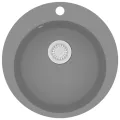Évier de cuisine en granit Bac unique Rond Gris
