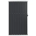 Abri à outils de jardin anthracite 88x89x161 cm acier galvanisé