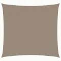 Voile de parasol tissu oxford carré 4x4 m taupe