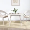 Dessus de table blanc 90x90x2,5 cm bois de pin massif