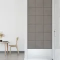 Panneaux muraux 12 pcs Gris clair 30x30 cm Velours 1,08 m²