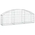 Panier de gabions arqué 150x30x40/60 cm Fer galvanisé