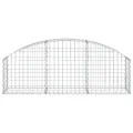 Panier de gabions arqué 150x30x40/60 cm Fer galvanisé