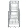 Panier de gabions arqué 150x30x40/60 cm Fer galvanisé