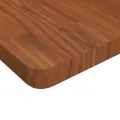 Dessus de table carré Marron foncé 90x90x4cm Bois chêne traité