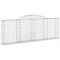 Paniers à gabions arqués 5 pcs 300x30x100/120 cm fer galvanisé