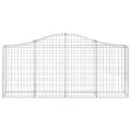 Panier de gabions arqué 200x30x80/100 cm Fer galvanisé