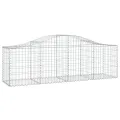 Paniers à gabions arqués 40 pcs 200x50x60/80 cm fer galvanisé