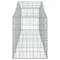 Paniers à gabions arqués 40 pcs 200x50x60/80 cm fer galvanisé
