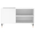 Armoire à disques blanc 85x38x48 cm bois d'ingénierie