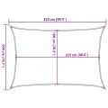 Voile d'ombrage 160 g/m² Vert clair 2x2,5 m PEHD