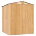 Abri de jardin Marron clair 192x191x223 cm Acier galvanisé