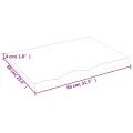 Dessus de table 80x60x(2-4) cm bois de chêne massif non traité