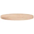 Dessus de table rond Ø60x4 cm Bois de chêne massif non traité