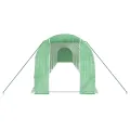 Serre avec cadre en acier vert 28 m² 14x2x2 m