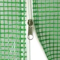 Serre avec cadre en acier vert 28 m² 14x2x2 m