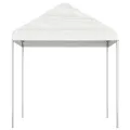 Belvédère avec toit blanc 2,28x2,23x2,69 m polyéthylène