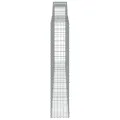 Paniers à gabions arqués 2 pcs 400x30x160/180 cm Fer galvanisé
