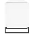 Armoire à disques blanc 121x38x48 cm bois d'ingénierie