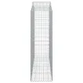 Paniers à gabions arqués 6 pcs 200x50x160/180 cm Fer galvanisé