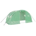 Serre avec cadre en acier vert 8 m² 4x2x2 m