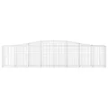 Paniers à gabions arqués 15 pcs 400x30x80/100 cm Fer galvanisé