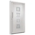 Porte d'entrée Blanc 98x208 cm