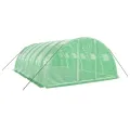 Serre avec cadre en acier vert 24 m² 6x4x2 m