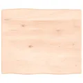 Dessus de table bois chêne massif non traité bordure assortie