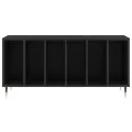 Armoire à disques noir 100x38x48 cm bois d'ingénierie