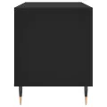 Armoire à disques noir 100x38x48 cm bois d'ingénierie