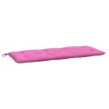 Coussins de banc de jardin lot de 2 rose 120x50x7 cm tissu
