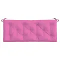 Coussins de banc de jardin lot de 2 rose 120x50x7 cm tissu