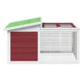 Clapier moka 100,5x54x55 cm bois de pin massif
