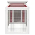 Clapier moka 100,5x54x55 cm bois de pin massif