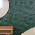 Panneaux muraux 24 pcs vert 50x50 cm XPS 6 m² losange
