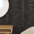 Panneaux muraux 24 pcs noir 50x50 cm XPS 6 m² pierre