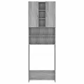 Meuble pour machine à laver Sonoma gris 64x25,5x190 cm