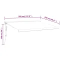 Auvent rétractable jaune et blanc 3,5x2,5 m tissu et aluminium