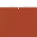 Auvent vertical Terre cuite 140x360 cm Tissu oxford