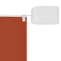 Auvent vertical Terre cuite 140x360 cm Tissu oxford
