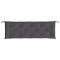 Coussins de banc de jardin lot de 2 anthracite tissu Oxford