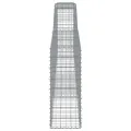 Panier de gabions arqué 400x30x80/100 cm Fer galvanisé