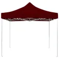 Tente de réception pliable Aluminium 2 x 2 m Bordeaux