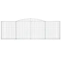 Paniers à gabions arqués 20 pcs 400x30x120/140 cm Fer galvanisé